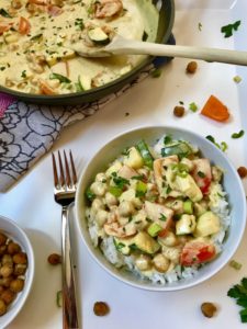 Vegetarian Curry Bowl with Chickpeas