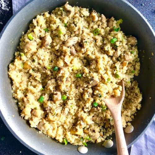 Quinoa Risotto & Cauliflower Steaks Talking Meals