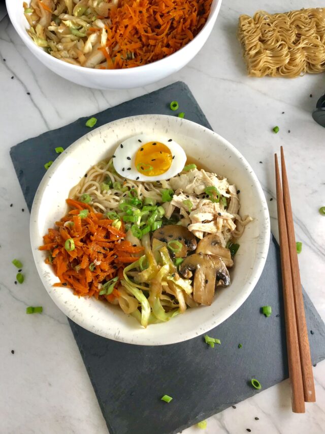 Delicious Healthy Chicken Ramen Noodle Bowl Dinner Talking Meals