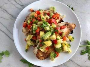 Fresh, bright, sweet, creamy, crunchy, and bursting with flavor, this Zippy Pineapple Salsa has red pepper, jalapeño, cilantro, scallion, lime, and avocado. It's the perfect topping for just about anything grilled. It's also just perfect for eating with chips or as a salad on it's own!