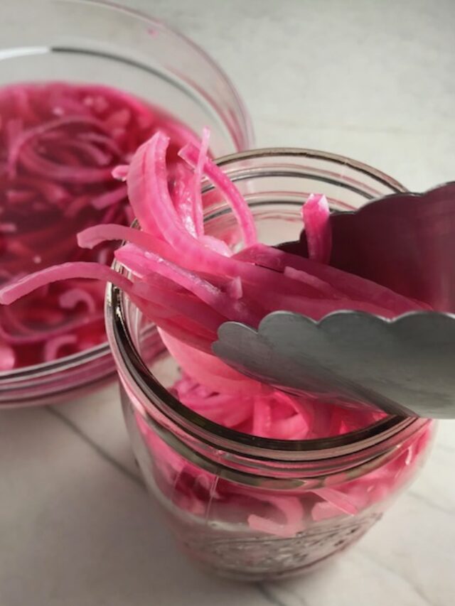 Honey Sweetened, Tangy and Tart Pickled Onions Talking Meals