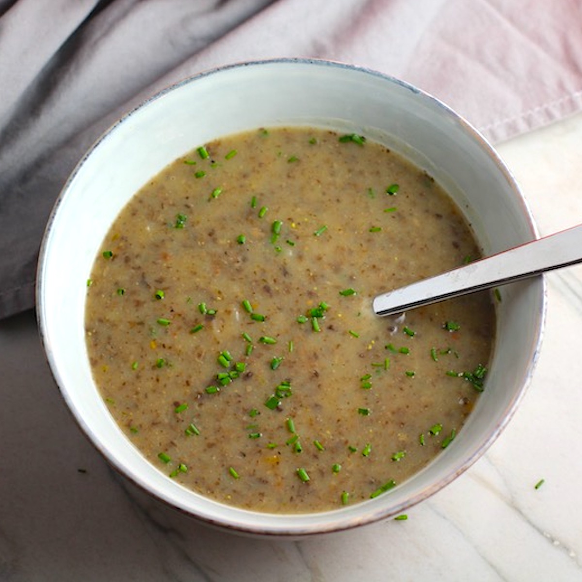 Healthy Mushroom Soup Recipe in 30 Minutes - Talking Meals