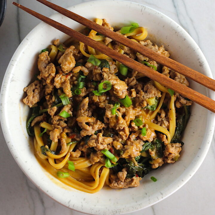 Ground Chicken Dan Dan Noodles {Easy Recipe} Talking Meals