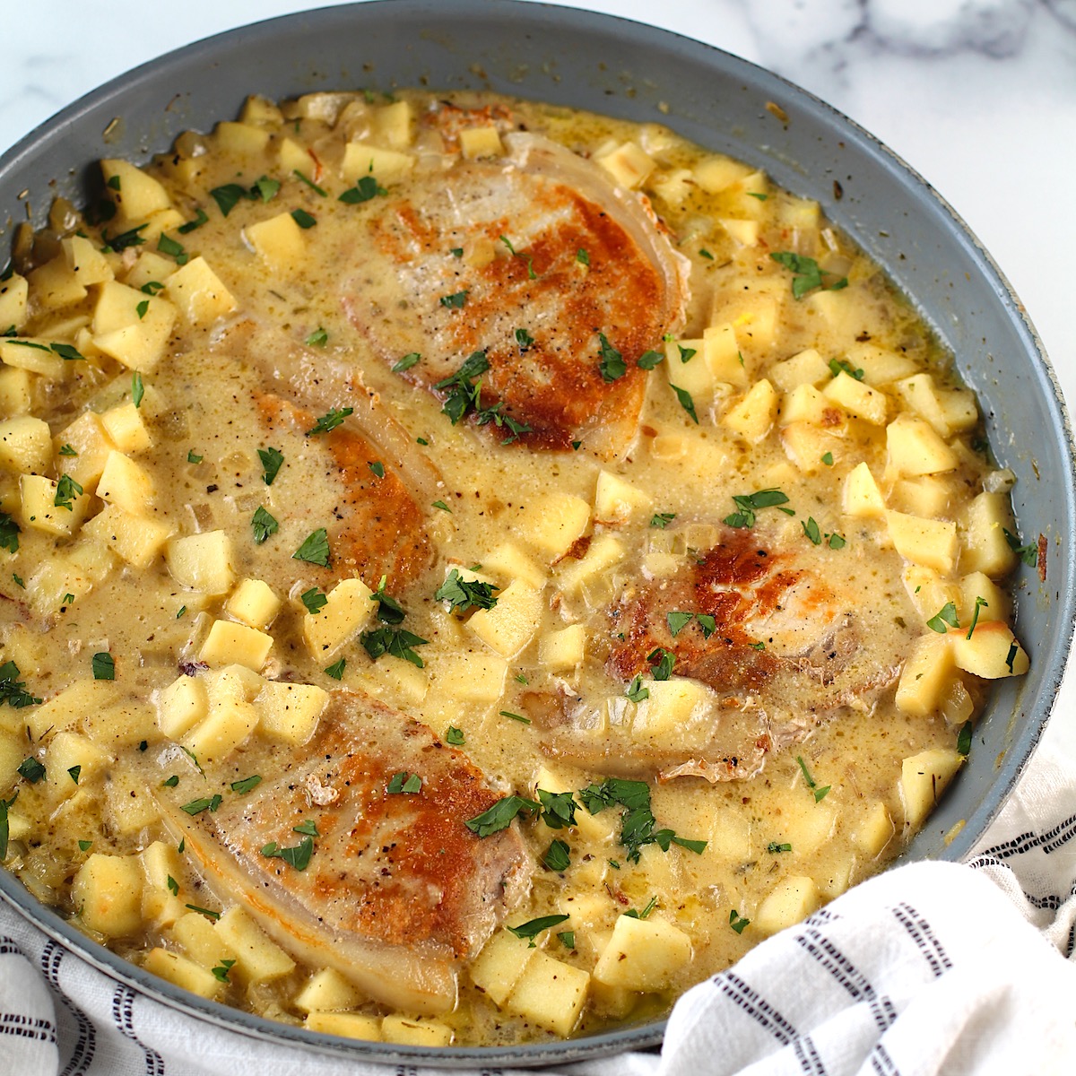 Pork Normandy with an Apple and Onion Sauce-image
