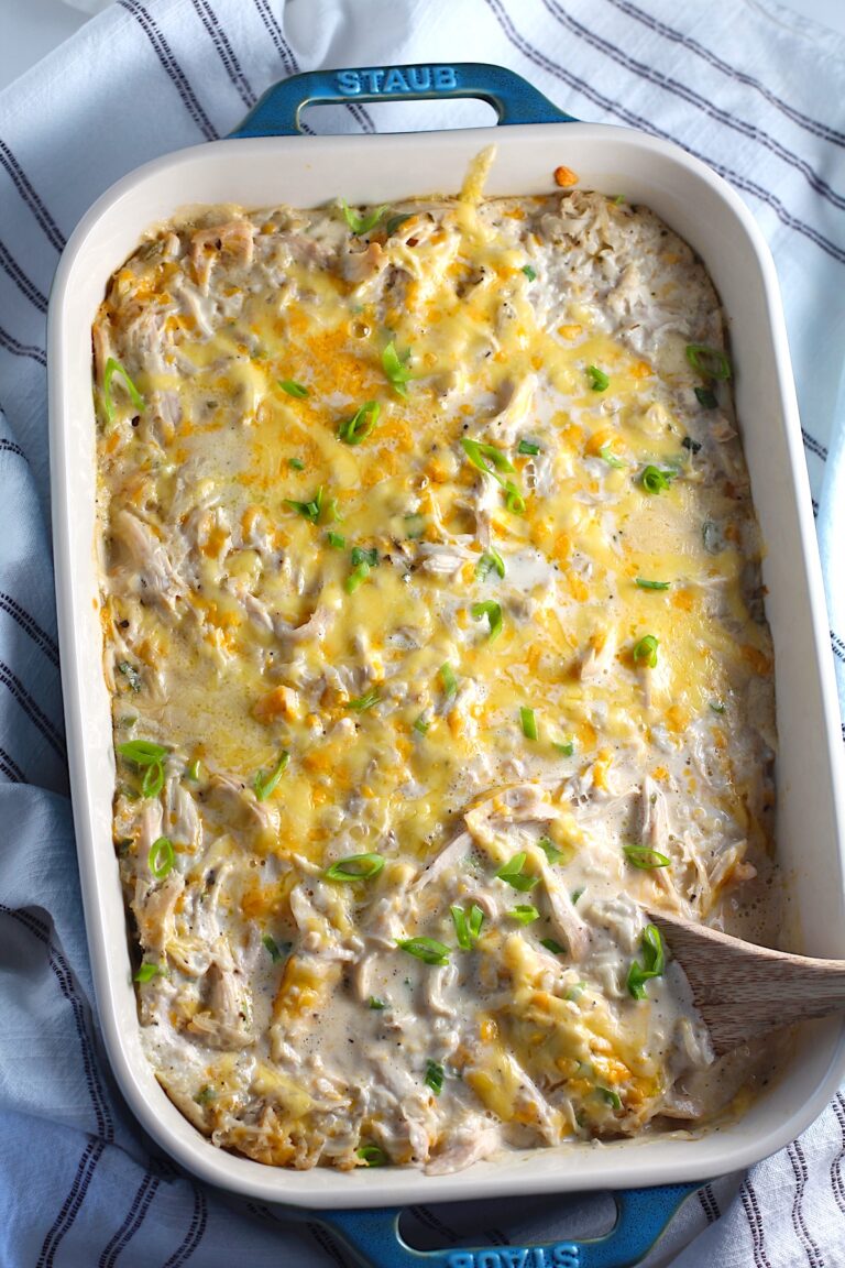 Easy Chicken Hashbrown Casserole Recipe - Talking Meals