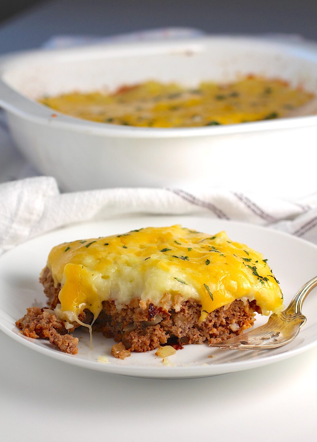 Meatloaf Casserole Recipe with Cheesy Mashed Potatoes Talking Meals